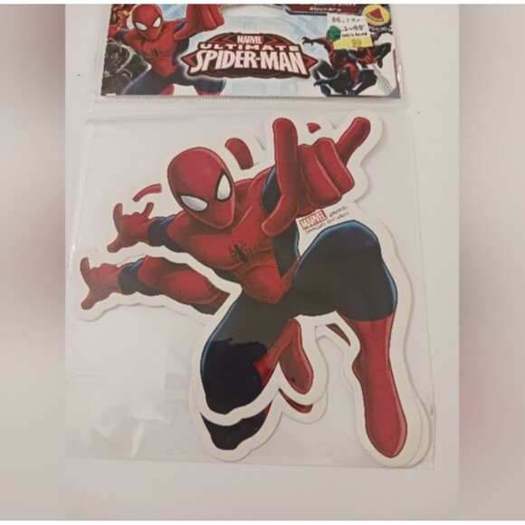 Scratch and Sniff Spider-Man Stickers Lot of 10 Stickers ~ 5 Scents NEW SEALED - Picture 6 of 6